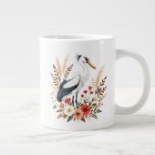 Grande Tasse Oiseau aquarelle (Droite)