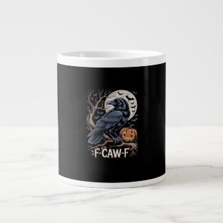 Grande Tasse Oiseau corbeau drôle rétro F-Caw-F Corbeau oiseau