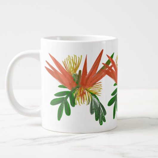 Grande Tasse Oiseau du Paradis Plante Art vert (Gauche)