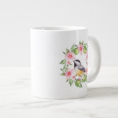 Grande Tasse Oiseau et fleurs 2 (Devant droit)