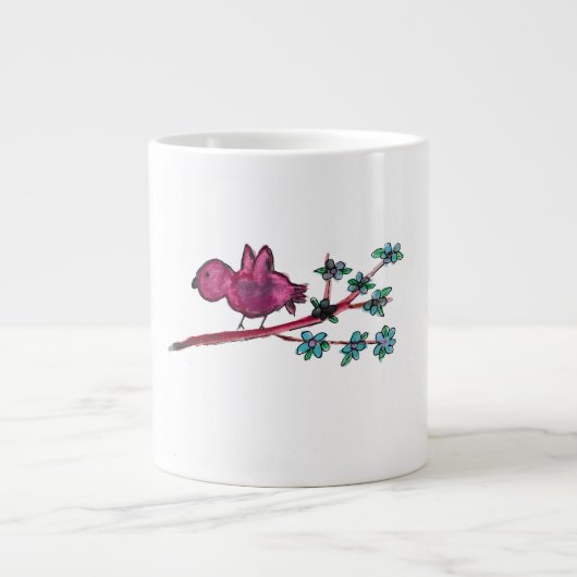 Grande Tasse Oiseau rouge (Devant)