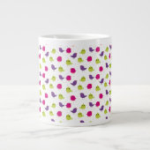 Grande Tasse Oiseaux colorés mignons (Devant)