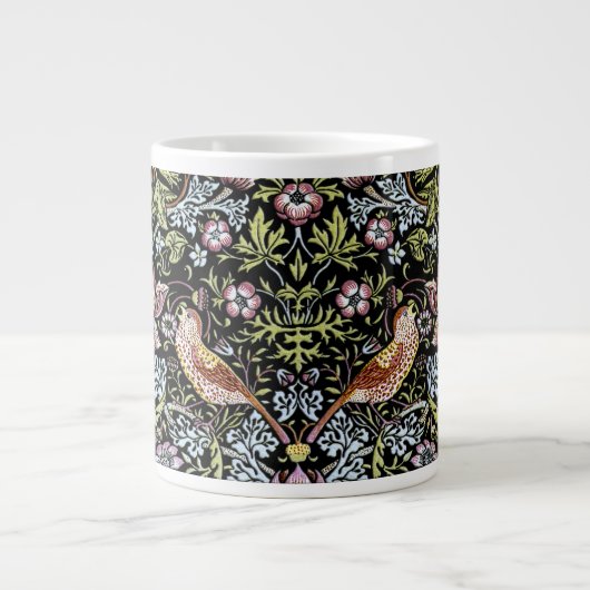 Grande Tasse Oiseaux de William Morris et fleurs 2 (Devant)