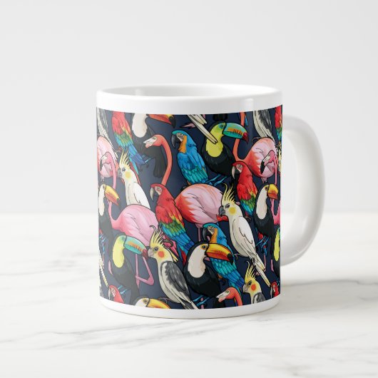 Grande Tasse Oiseaux exotiques (Devant droit)