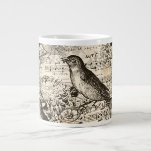 Grande Tasse oiseaux musicaux victoriens