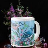 Grande Tasse Oiseaux Nouvelle collection Art peint à la main or