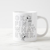 Grande Tasse "Ok. Bien. Peu importe." - Snoopy (Droite)