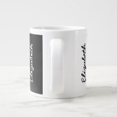 Grande Tasse Ombre blanc noir (Dos)