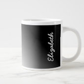 Grande Tasse Ombre blanc noir (Droite)
