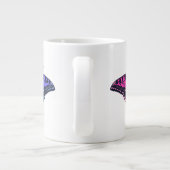 Grande Tasse Omnisexual Pride Flag Swallowtail Butterfly (Dos)