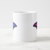 Grande Tasse Omnisexual Pride Flag Swallowtail Butterfly (Devant)