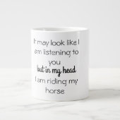 Grande Tasse On dirait que j'écoute beaucoup (Devant)