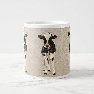 Grande Tasse Onyx et vaches d'ivoire