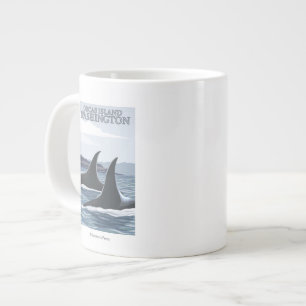 Grande Tasse Orca Whales #1 - Orcas Island, Washington