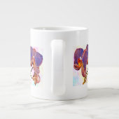Grande Tasse orchidée violette et ambre (Dos)