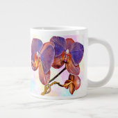 Grande Tasse orchidée violette et ambre (Droite)
