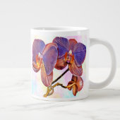 Grande Tasse orchidée violette et ambre (Droite)