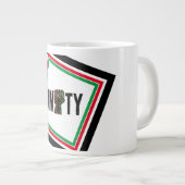 Grande Tasse orgueil noir poing vert rouge pan drapeau africain (Devant droit)