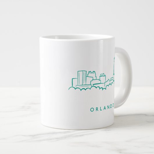 Grande Tasse Orlando Florida Skyline (Devant droit)