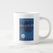 Grande Tasse Ours au clair de lune - Cordova, Alaska (Droite)