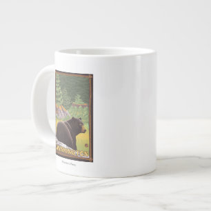 Grande Tasse Ours noir en forêt - Washington