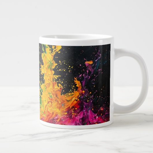 Grande Tasse Paint coloré (Droite)