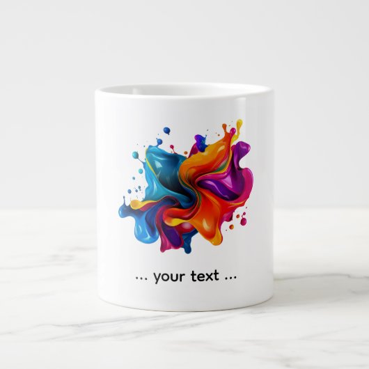 Grande Tasse paint splatter explosion (Devant)