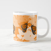 Grande Tasse Paire papillon monarque à alimentation brillante s (Droite)