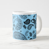 Grande Tasse Paisley bleu (Devant droit)