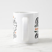Grande Tasse Paix sur Terre Design Floral (Dos)