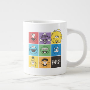 Grande Tasse Pal de rue Sésame   Blocs de couleurs