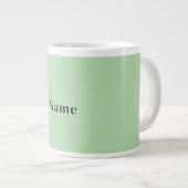Grande Tasse Pale Green Personnalisez Avec Nom (Devant droit)