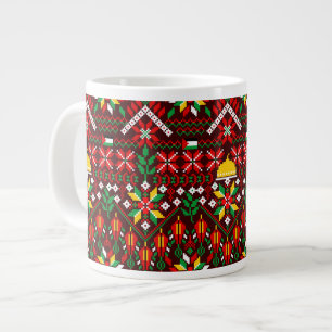 Grande Tasse Palestine Tatreez Broderie traditionnelle