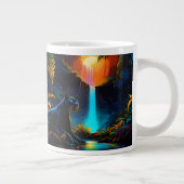 Grande Tasse Panthère près d'une cascade (Droite)