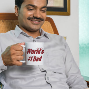 Grande Tasse Papa burgundy demi-texte
