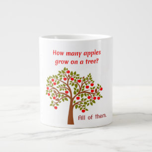Grande Tasse Papa : Combien de pommes poussent sur un arbre ?