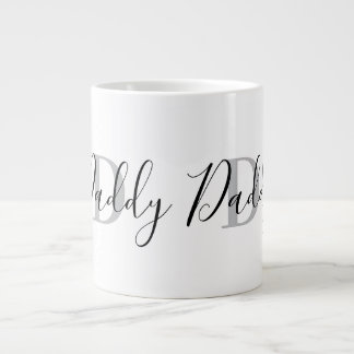 Grande Tasse Papa Monogramme Gris