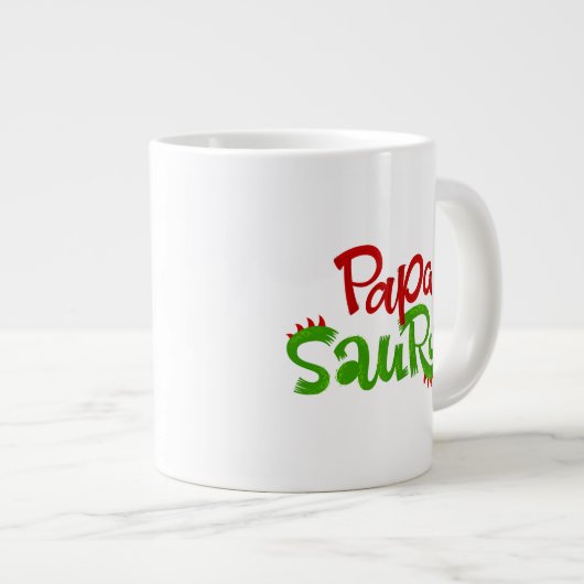 Grande Tasse Papa Saurus Graphic (Devant droit)
