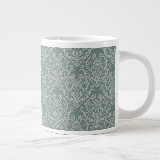 Grande Tasse Papier peint à fleurs vert (Droite)