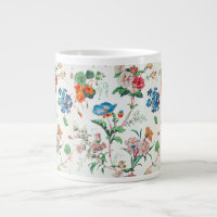 Papier peint antique floral France 1830