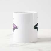 Grande Tasse Papillon à queue noire non binaire (Devant)