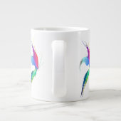 Grande Tasse Papillon de peinture Abstrait (Dos)