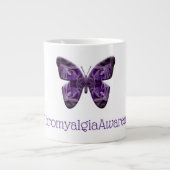 Grande Tasse Papillon de sensibilisation à la fibromyalgie (170 (Devant)