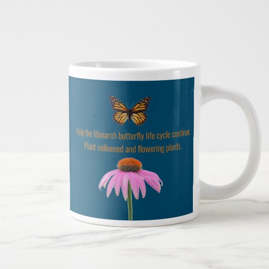Grande Tasse Papillon monarque (Droite)