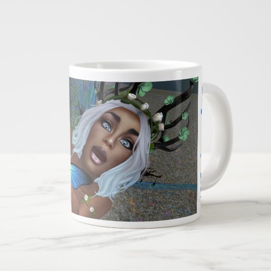 Grande Tasse Papillon soif et fée (Devant droit)