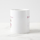 Grande Tasse Papillons embrassant une fleur (Devant)