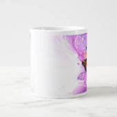 Grande Tasse Papillons Monarque sur Arrière - plan pourpre (Devant)