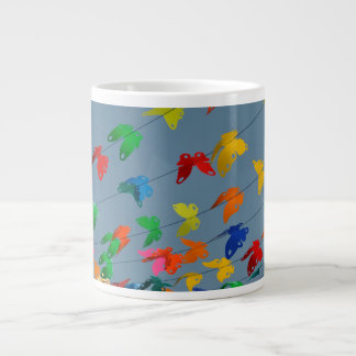Grande Tasse papillons multicolores