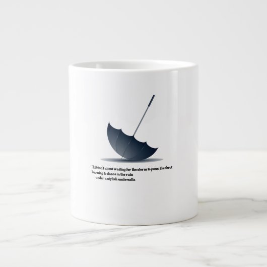 Grande Tasse Parapluie vers le bas (Devant)