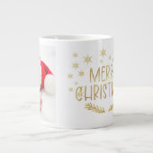Grande Tasse Parties scintillant d'or Joyeux Noël Snowflake Pho (Devant)